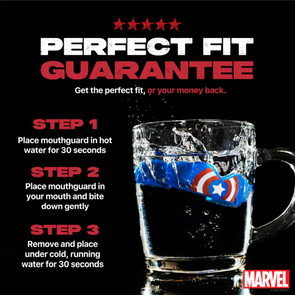SafeJawz Marvel Captain America Mouthguard