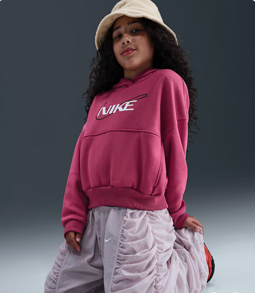 Nike Girls' Club Fleece Oversized Hoodie