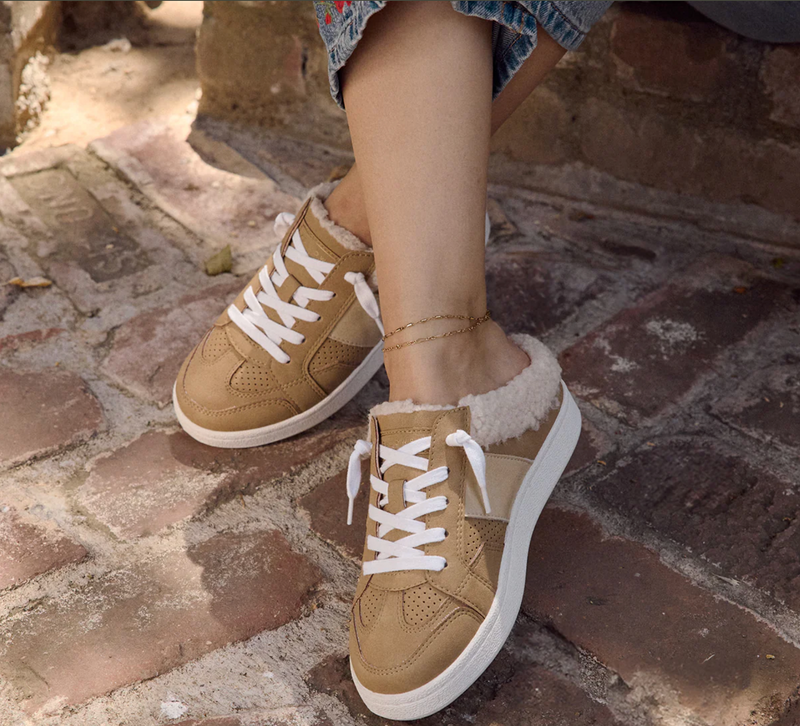 Yellow Box Corbin Shearling Mule Sneaker