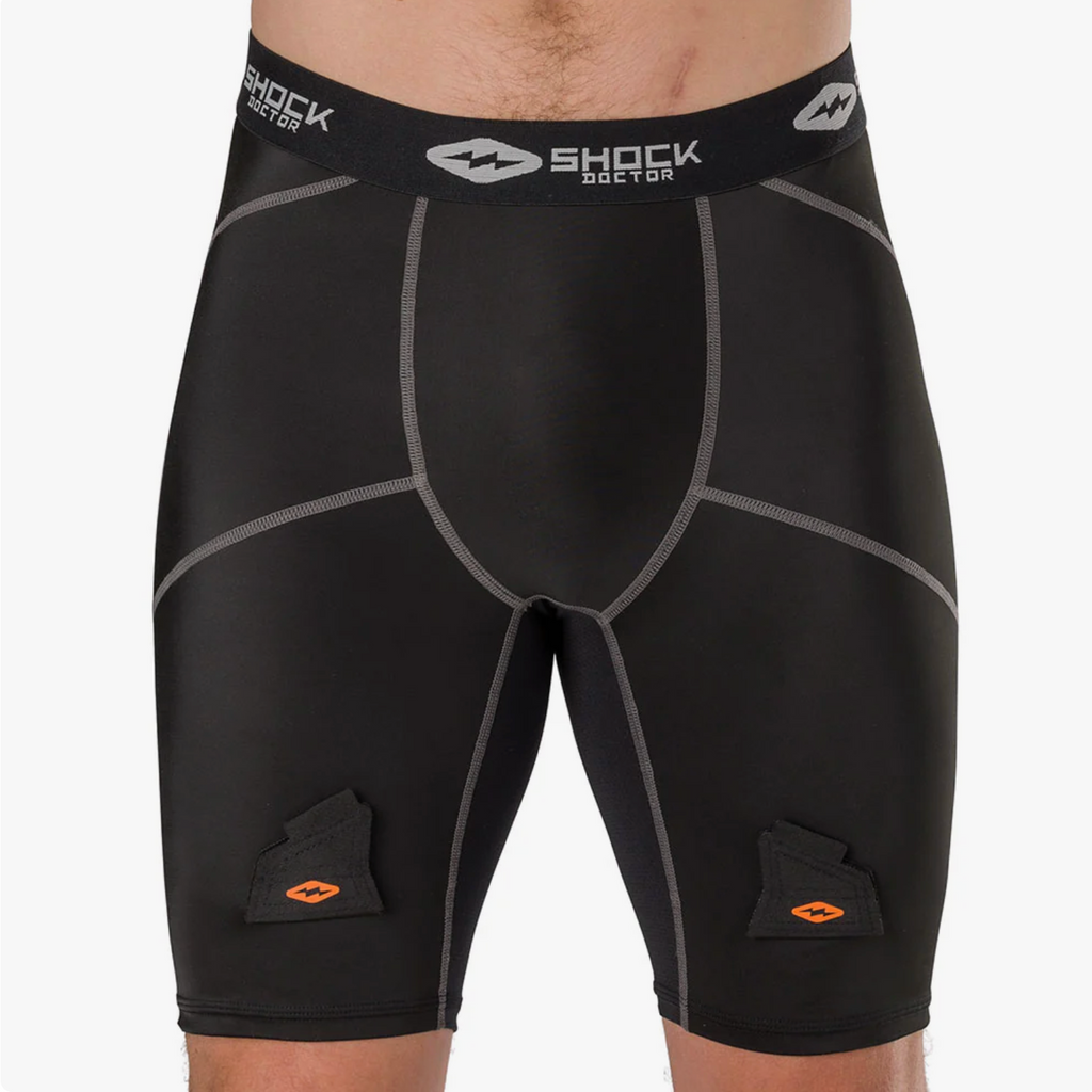 Shock Doctor Men's and Boy's Compression Hockey Short with Flex Cup