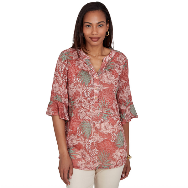 Ruby Rd. Missy Tropic Floral Blouse – Golden Rule ND