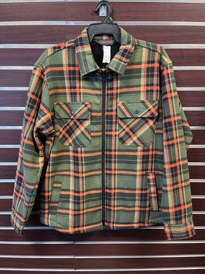 Tough Duck Mens Sherpa-lined Flannel Jacket