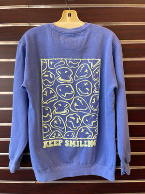 "Keep smiling" Crew Neck Sweater