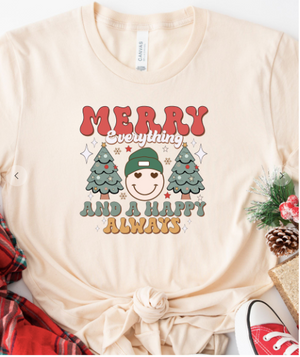 "Merry Everything and a Happy Always" Retro Graphic Tee