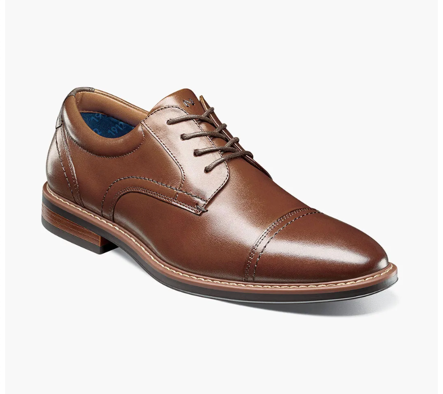 Nunn Bush Centro Flex Cap Toe Oxford Dress Shoes Golden Rule ND