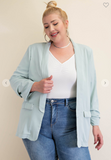 Curvy Open Blazer