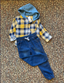 Little Boys' Flannel and Jeans 2 Piece Set