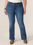 Curvy "Ab" solution High Rise Itty Bitty Boot Democracy Jeans