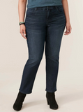 Curvy "Ab" solution Straight Leg Democracy Jeans