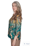 Alfred Dunner Paisley Ombre Top