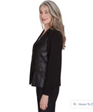 Alfred Dunner Faux Leather Jacket