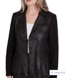 Alfred Dunner Faux Leather Jacket