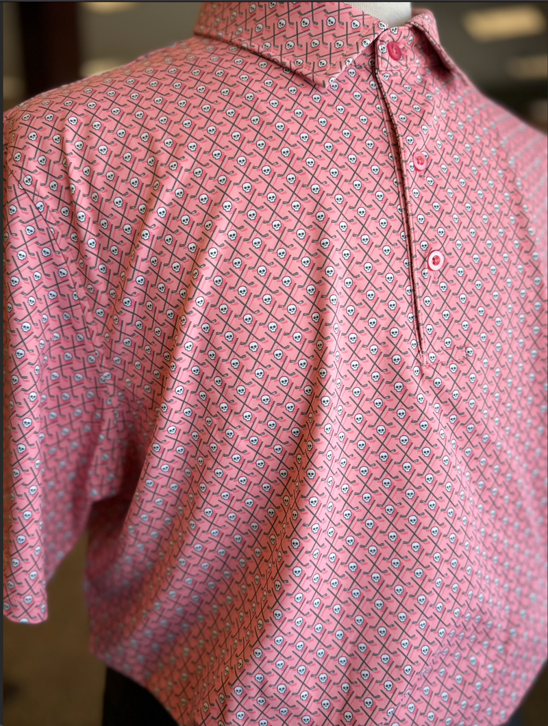 Men's Skull Golf Polo