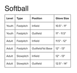 Rawlings Players Series 9 Inch Softball Glove and Soft Core Ball