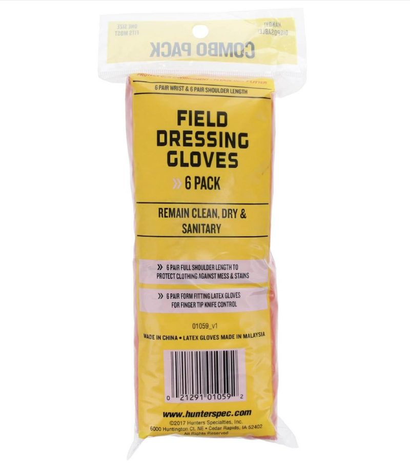Hunters Specialties Field Dressing Gloves 6 Pack