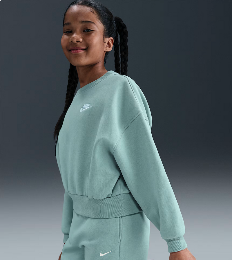 Nike Girls' Club Fleece Crewneck Sweatshirt