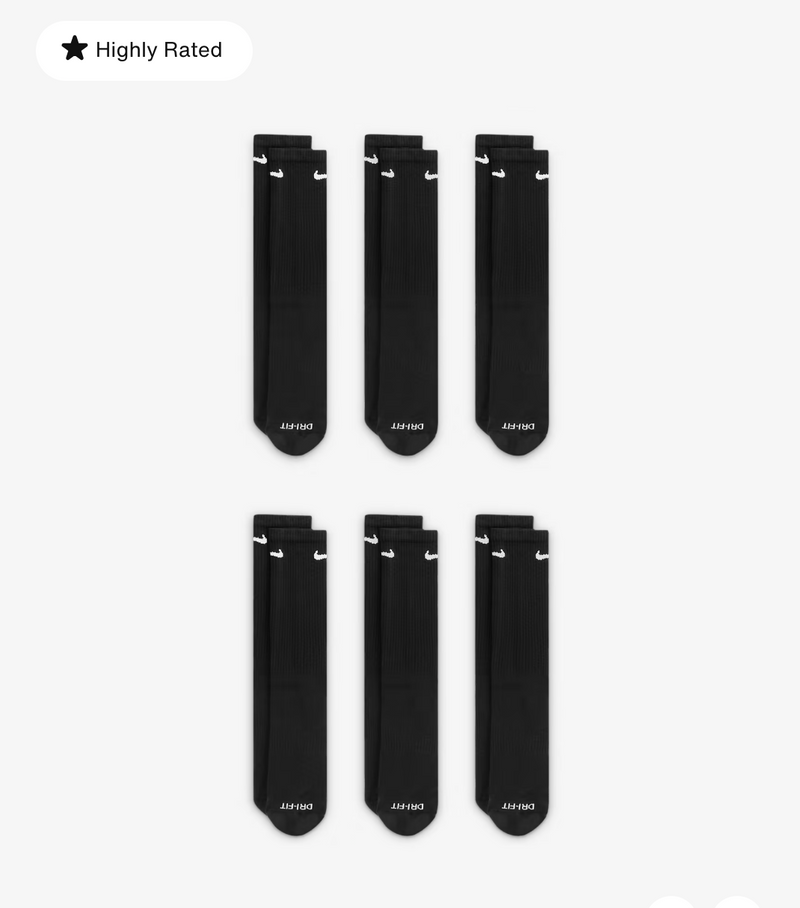 Nike Everyday Plus Cushioned Training Crew Socks