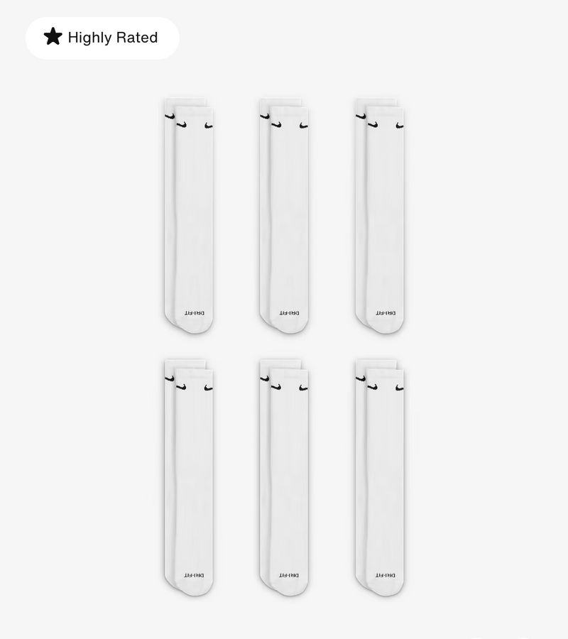 Nike Everyday Plus Cushioned Training Crew Socks