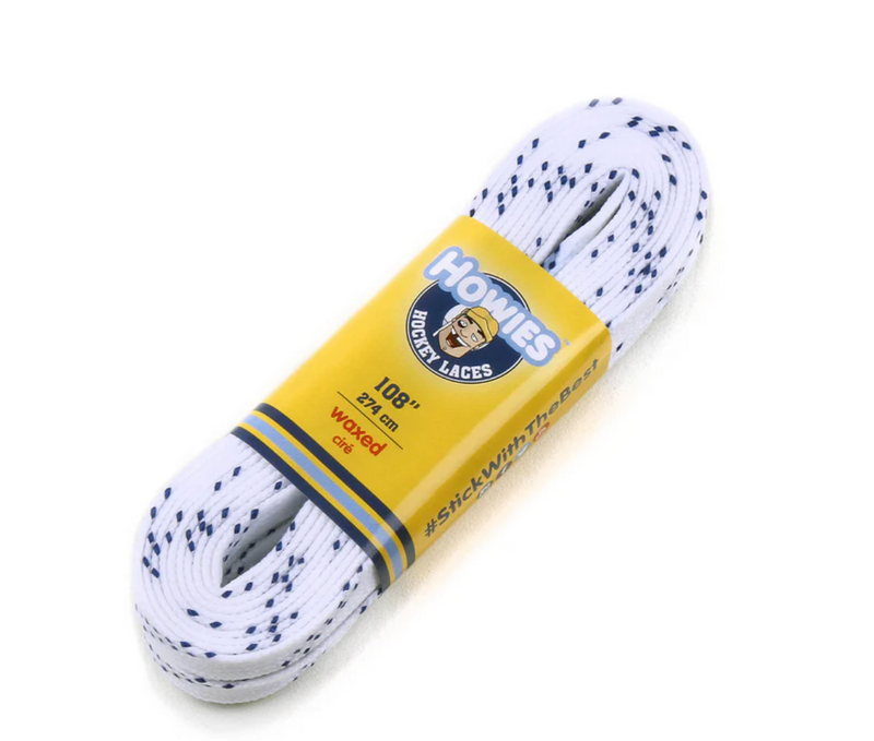 Howies WAXED Hockey Laces White