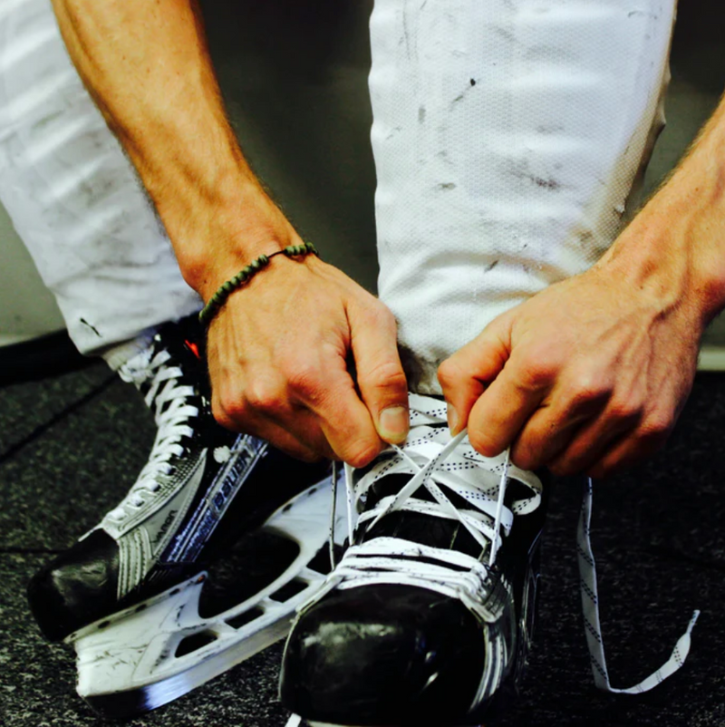 Howies WAXED Hockey Laces White