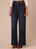 Democracy "Ab" Solution Skyrise Corduroy Contrast Wide Leg Jeans