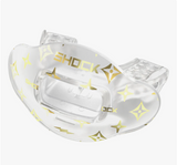 Shock Doctor Clear Gold Lux Max AirFlow Football Mouthguard Adult