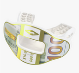 Shock Doctor Chrome Gold Band Max Airflow Football Mouthguard Adult