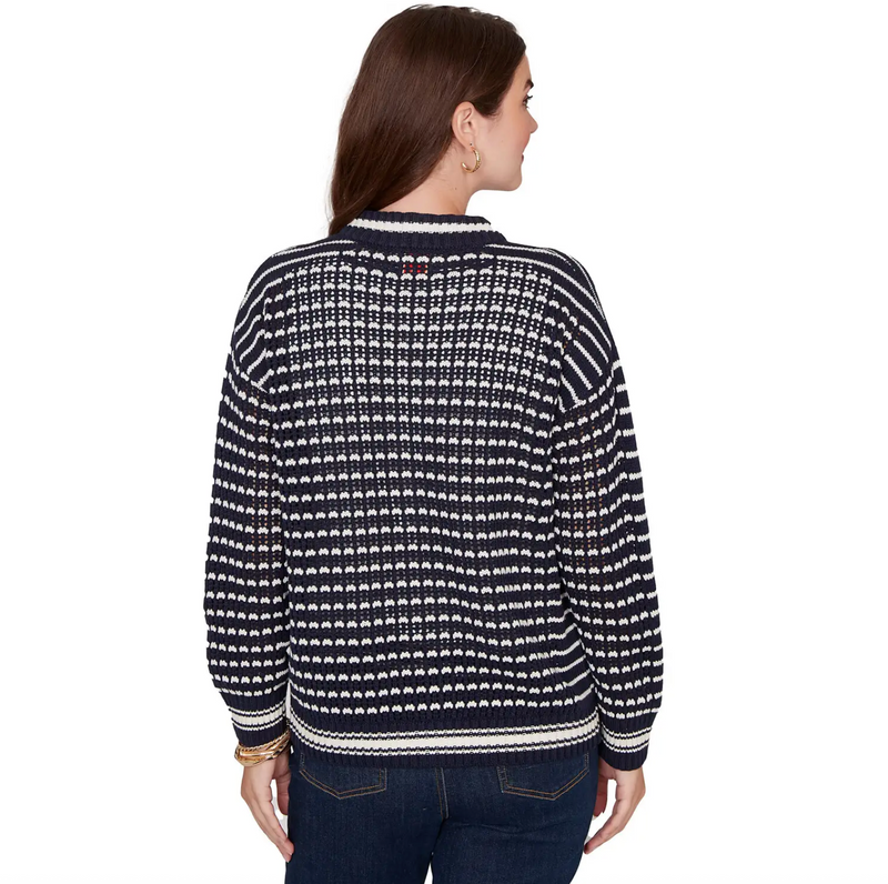 Ruby Road Knit Stitch Zip Sweater