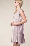 Vocal Suede Fringe Vest