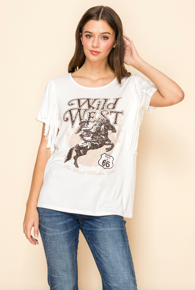 Vocal Graphic Fringe Tee