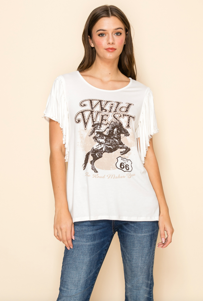 Vocal Graphic Fringe Tee