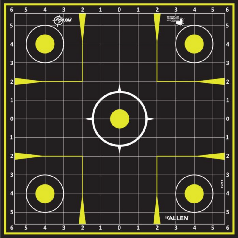 EZ Aim Splash Reactive Paper Shooting Targets