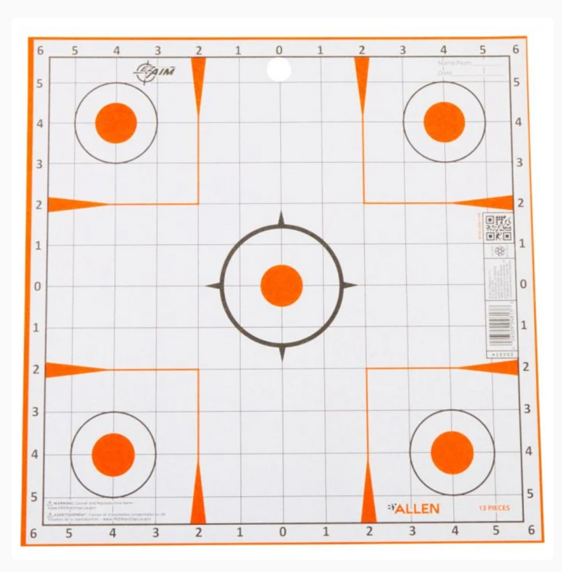 EZ Aim Paper 12" Square Sight In Targets