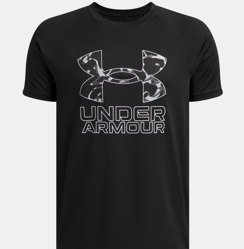 Under Armour Boys' Tech Hybrid Print Tee