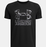Under Armour Boys' Tech Hybrid Print Tee