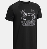 Under Armour Boys' Tech Hybrid Print Tee