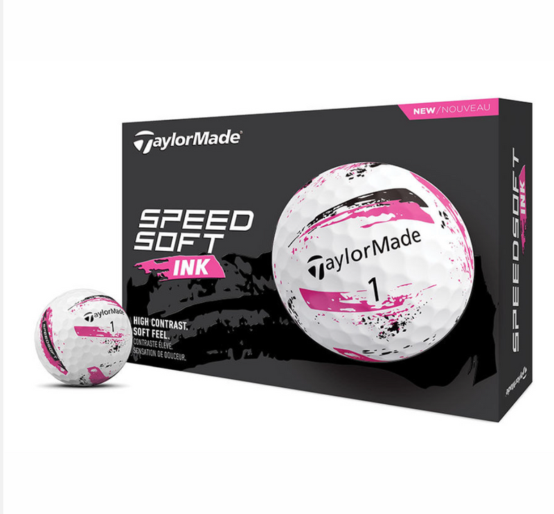TaylorMade SpeedSoft Pink Ink Golf Balls