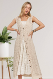 Adora Crochet Cardigan Vest