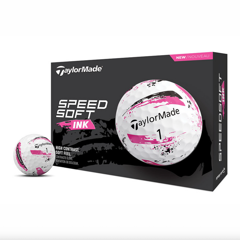 Taylormade SpeedSoft Pink Ink Golf Balls