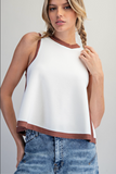 Contrast Bell Top