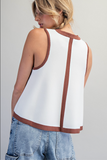 Contrast Bell Top