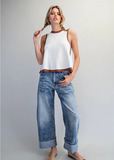 Contrast Bell Top