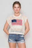 Americana Crochet Top