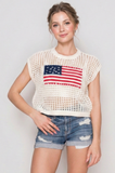 Americana Crochet Top