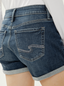 Silver Elyse Mid Rise Shorts