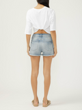 Silver Avery High Rise Shorts