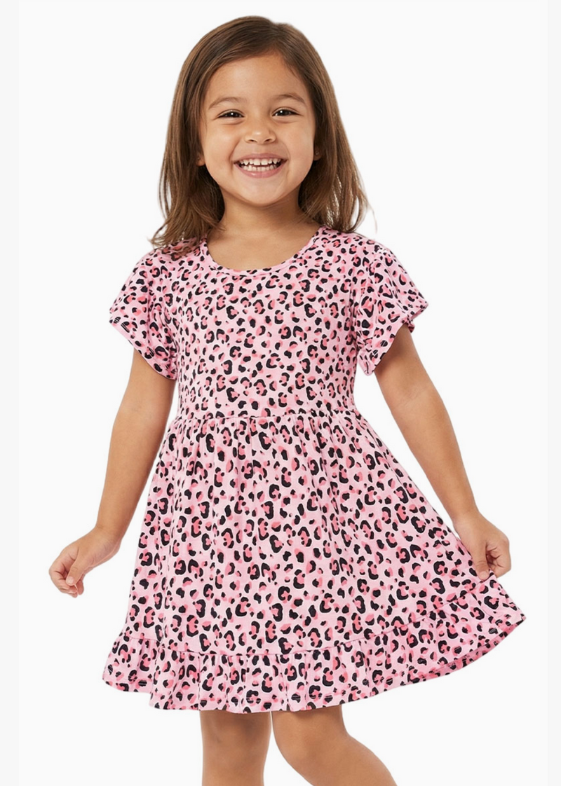 Cutie Patootie Toddler Leopard Dress