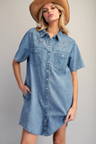 Western Embroidered Mini Dress