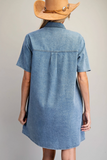 Western Embroidered Mini Dress