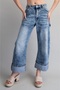 High Rise Wide Leg Ladies Jeans